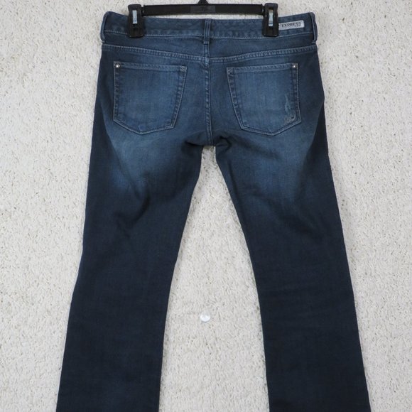 Express* Women's Blue Denim Stella Regular‎ Fit  Low Rise Boot Jeans~ Size 4r - Picture 2 of 10